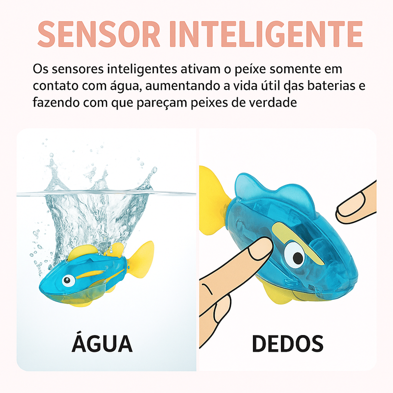 Brinquedo Peixe Robô Nadador - FurFriends
