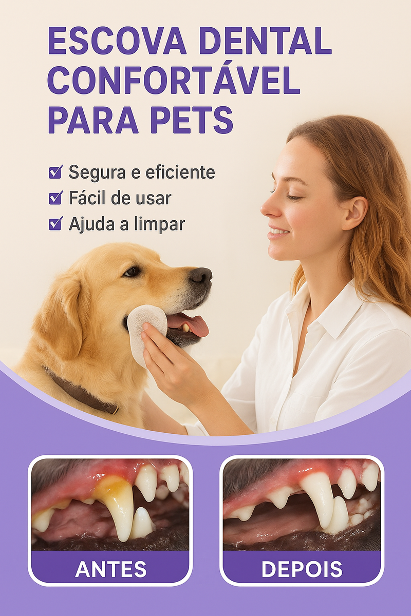 Lenço de Limpeza Dental para Pets - FurFriends