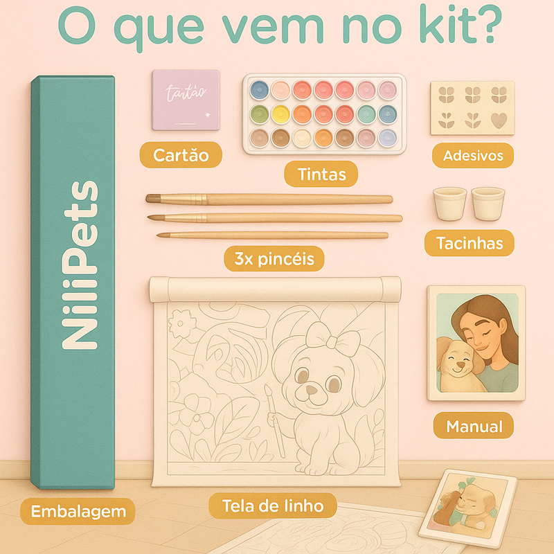 Kit de Pintura Numerada - PetAmour