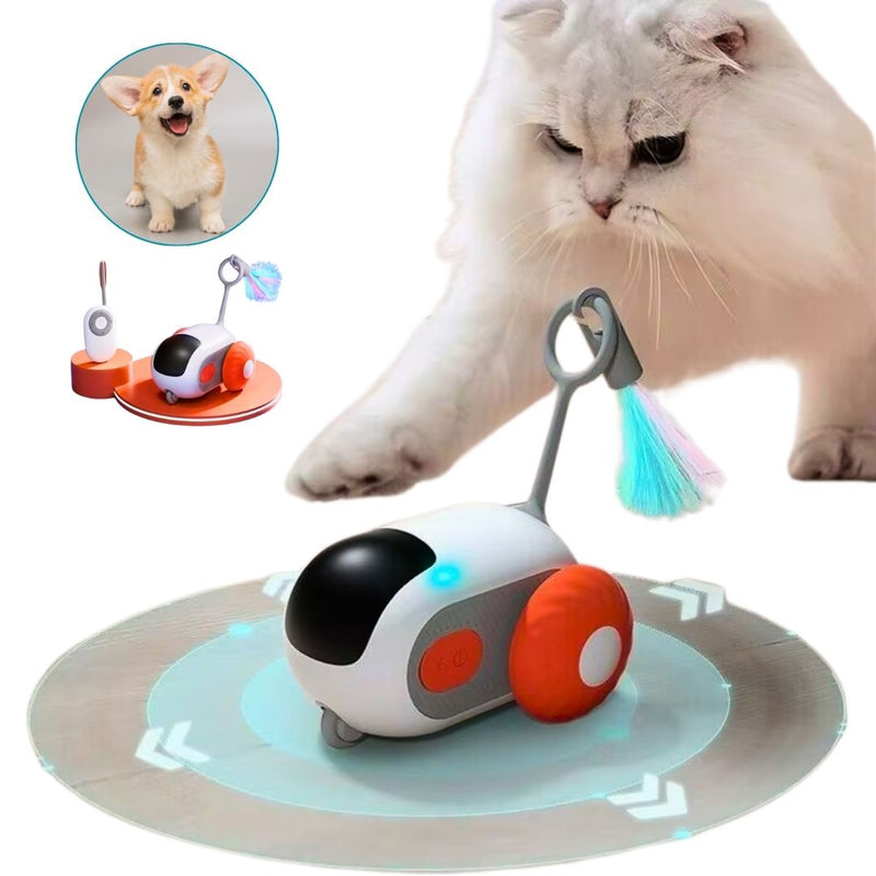 Carrinho Automático Interativo para Pets - Brinquedo que Estimula a Curiosidade e Alivia o Tédio com Movimento Inteligente - NiliPets