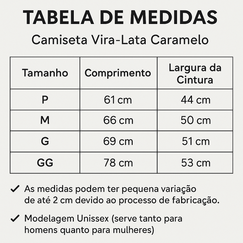 Camiseta Vira-Lata Caramelo