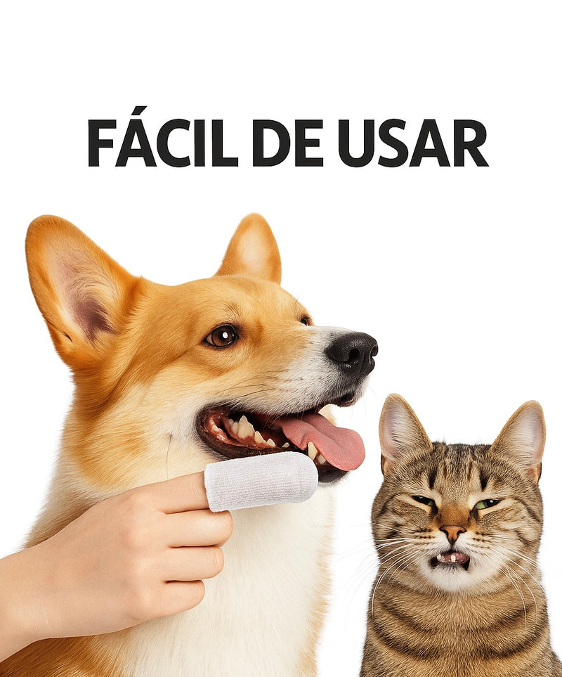 Lenço de Limpeza Dental para Pets - FurFriends