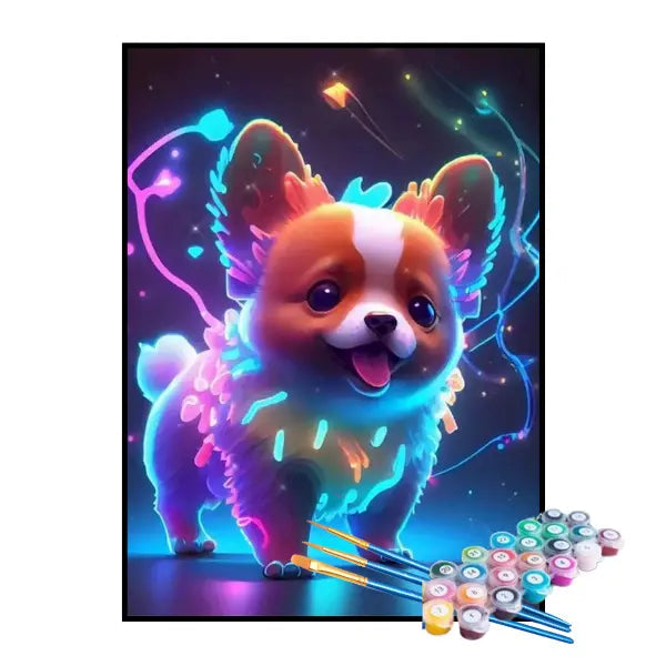 Kit de Pintura Numerada Cachorro - PetAmour