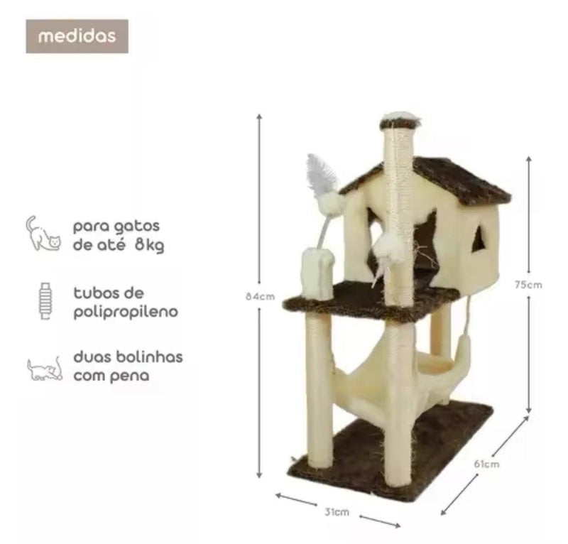 Arranhador Casa - Fur Friends - NiliPets
