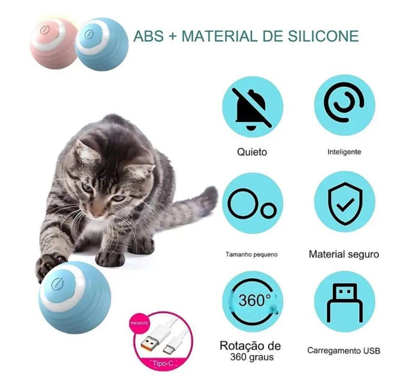 Bolinha Interativa Inteligente Elétrica - Fur Friends - NiliPets