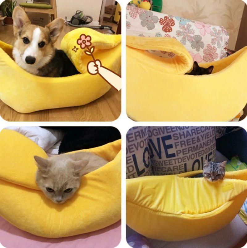 Caminha Pets em Formato de Banana - Pet Style - NiliPets