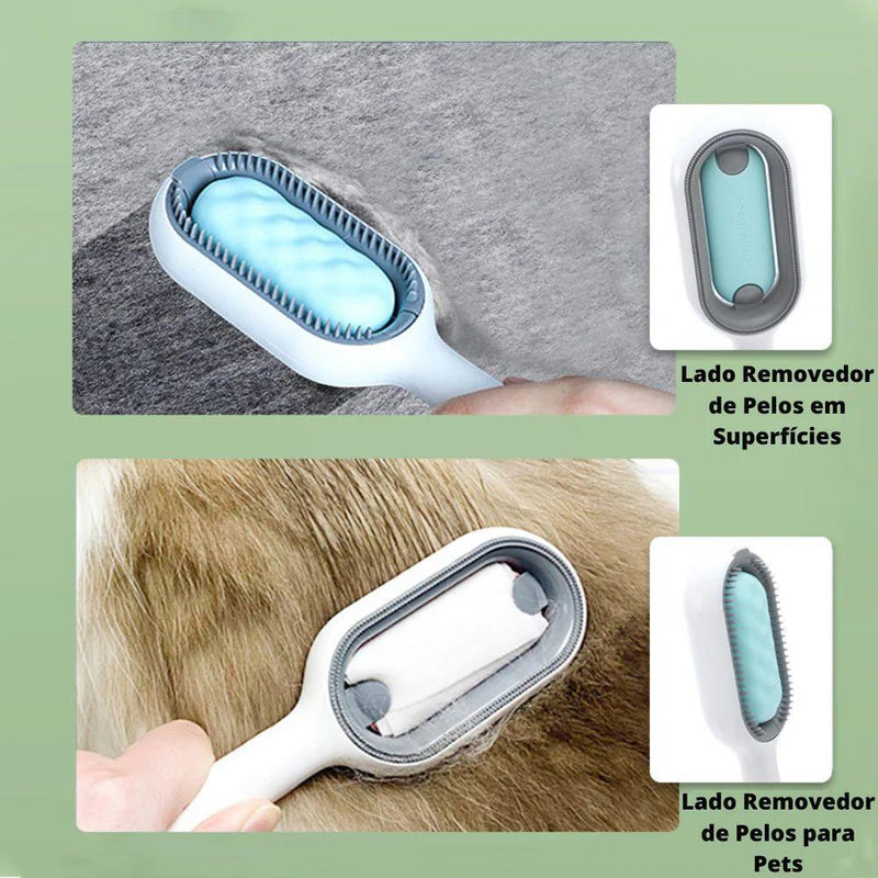 Escova Multifuncional 4 em 1 para Pets - Fur Friends - NiliPets