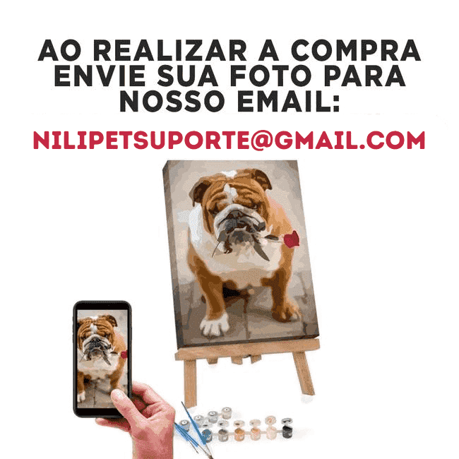 Kit Pintura Terapêutica Personalizada - Pet Amour - NiliPets